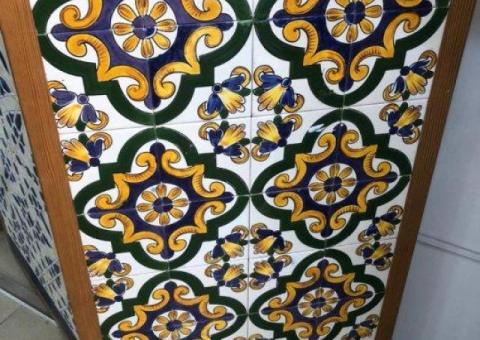 Tableau de décoration en mosaïque rectangulaire pour les jardins et intérieurs de maisons