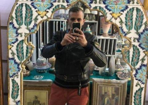 Miroir artisanal en céramique – Design oriental algérien