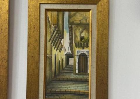 Tableau en Céramique Artisanale – Ruelle Méditerranéenne